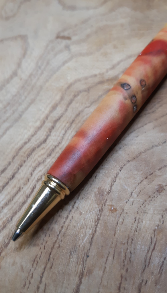 【アウトレット】木製シャーペン0.5㎜ボックスエルダー  蜜蝋クリーム仕上げ。 7枚目の画像