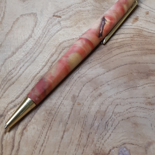 木製シャーペン0.5㎜ボックスエルダー ガラスコート仕上げ