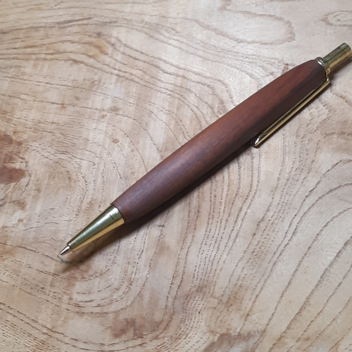 木製0.5㎜シャーペン、神代 栃 蜜蝋クリーム仕上げ ペン・筆記