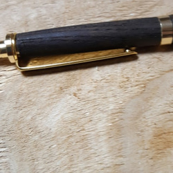 木製ボールペン　神代欅　ノック式　スリムライン　白蝋仕上げ　 5枚目の画像