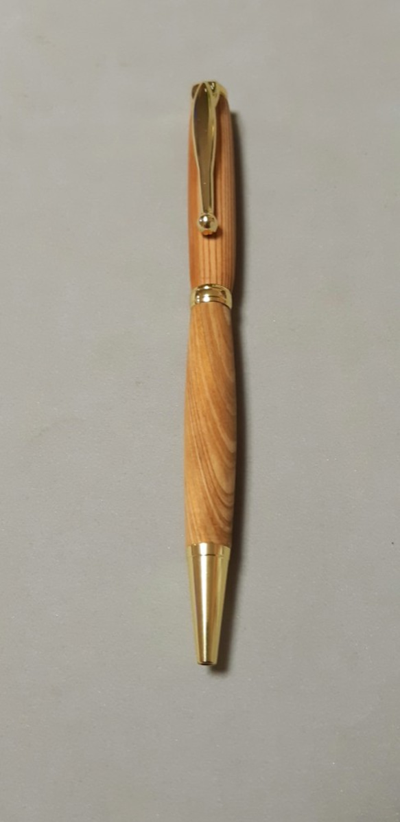 木製ボールペン　[受注生産  要問い合わせ]　回転式　ファンライン 2枚目の画像