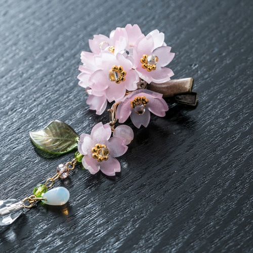 桜の一房かんざし(山桜) かんざし 8gatu 通販 2136822|Creema 桜の一房かんざし(山桜) かんざし 8gatu 通販 2136822|Creema