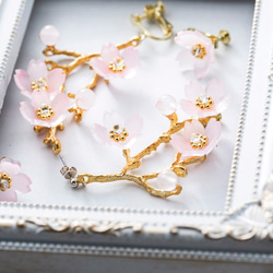 桜の枝ピアスorイヤリング 4枚目の画像
