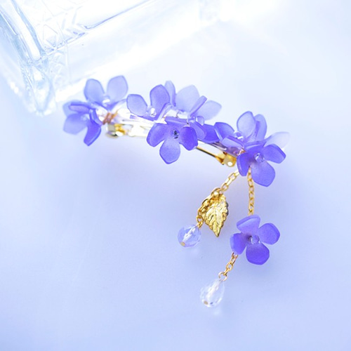 紫陽花のバレッタ(紫) バレッタ 8gatu 通販 5766387|Creema 紫陽花のバレッタ(紫) バレッタ 8gatu 通販 5766387|Creema