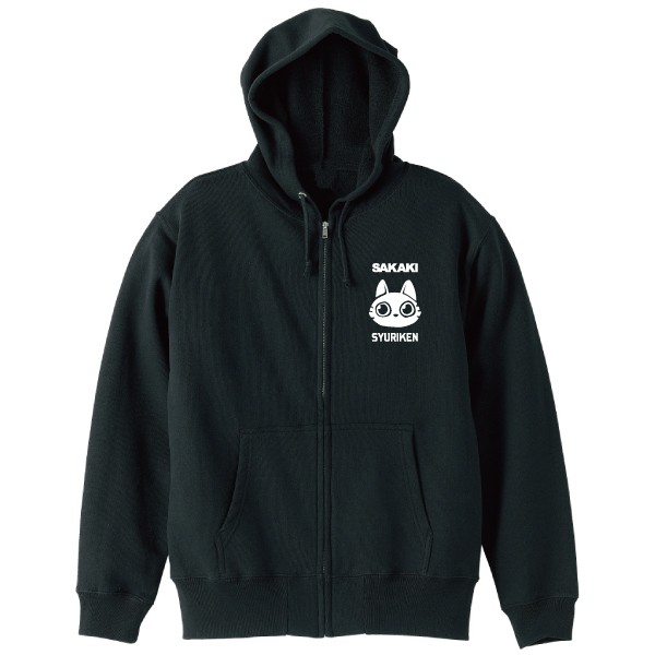 SAKAKI 猫神様 パーカ ブラック