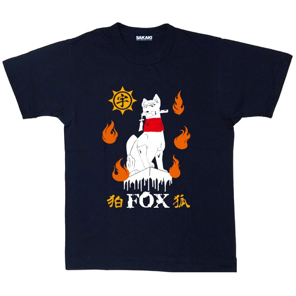 SAKAKI 狛狐 国産Tシャツ