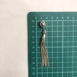 【送料無料】再販！大人気！silver tassel pierce 3枚目の画像