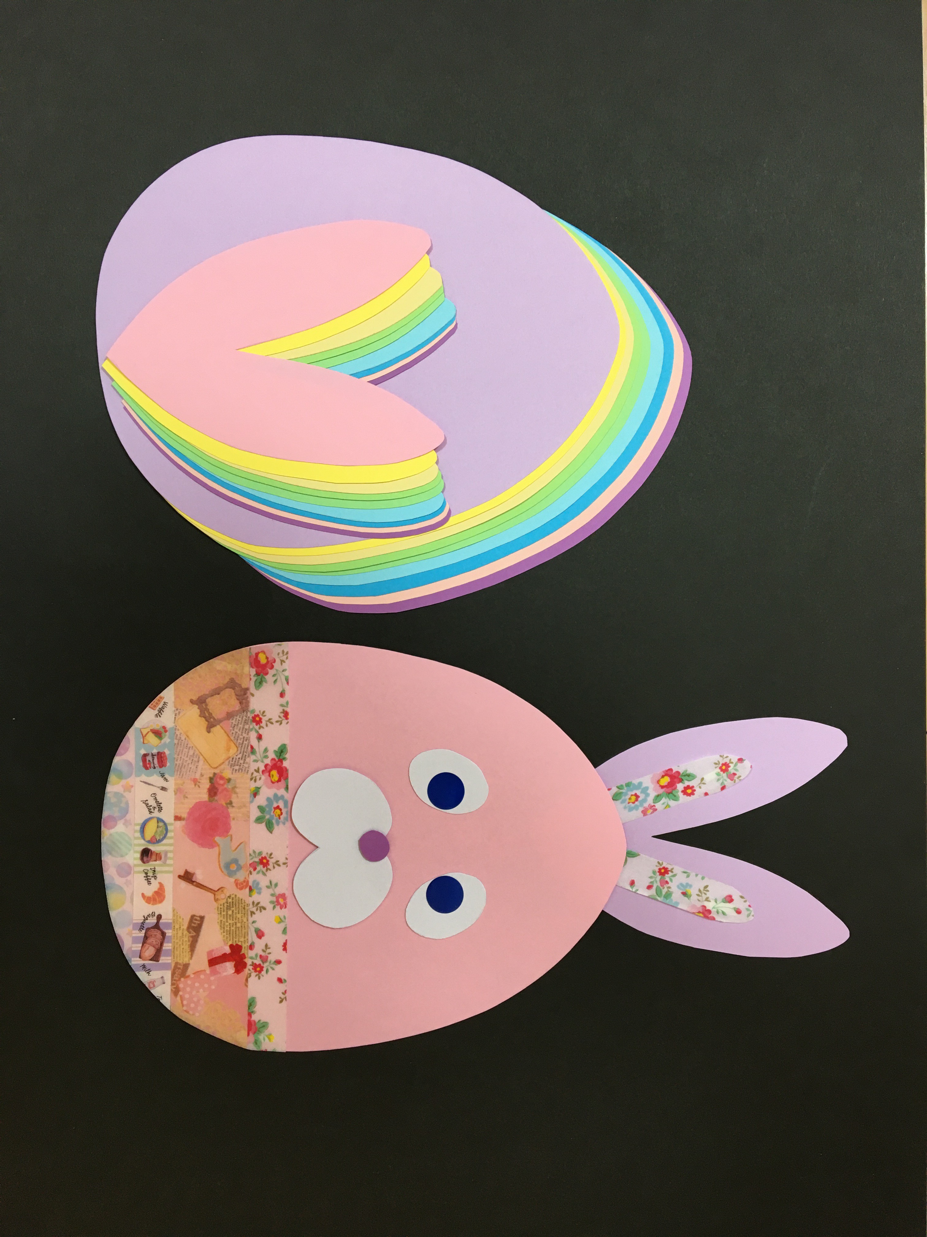 かわいいわらウサギイースターデコ手作