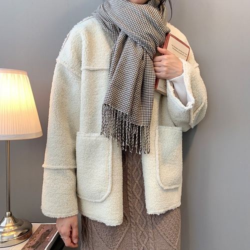 新品！BE:FIRST ボアジャケット L アイボリー BE∶FIRST ボアジャケット – BMSG