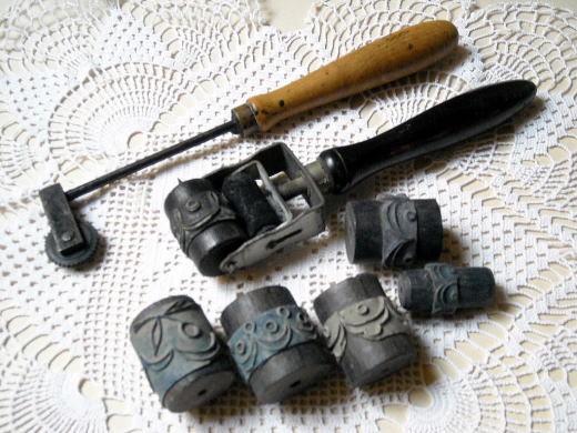 白刺繍スカラップ用ローラー・Ａ