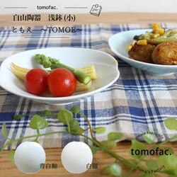 波佐見焼】【白山陶器】 【tomofac】【ともえ】【浅鉢】【小】 小皿