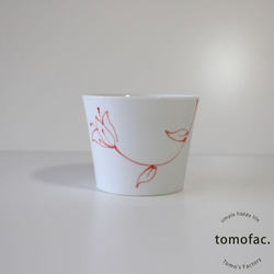 波佐見焼　happy flower 　フリーカップ　【tomofac】 4枚目の画像