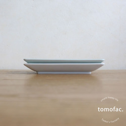 波佐見焼　聖栄陶器　スクエアプレートM　麻の葉【tomofac】 5枚目の画像