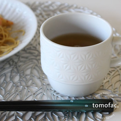 波佐見焼　　マグカップ 　麻の葉【tomofac】 2枚目の画像