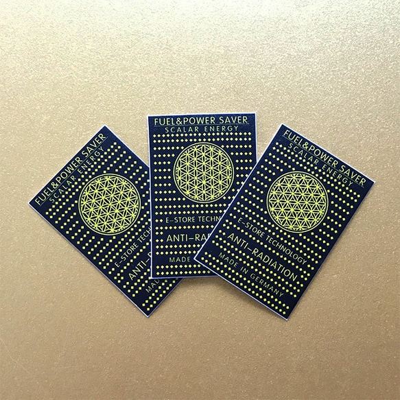 電磁波カットシール3枚セット☆フラワーオブライフ☆flower of