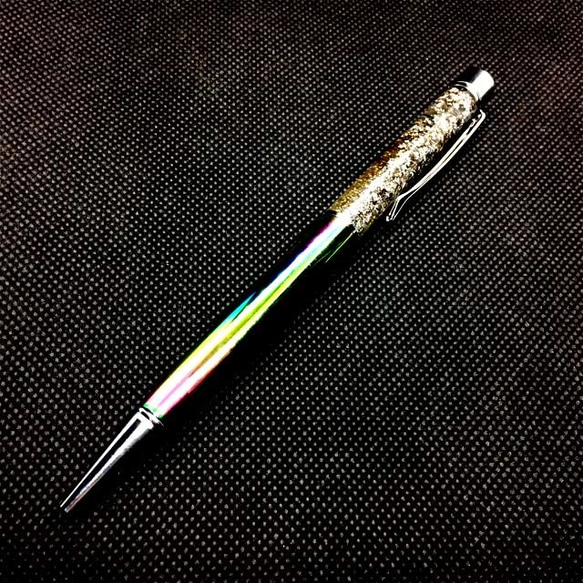 結婚UP☆オルゴナイトボールペン①＋替え芯2本（願い叶えるメモリーオイル封入） 全体運UP☆オルゴナイトボールペン④＋替え芯2本（願い叶える