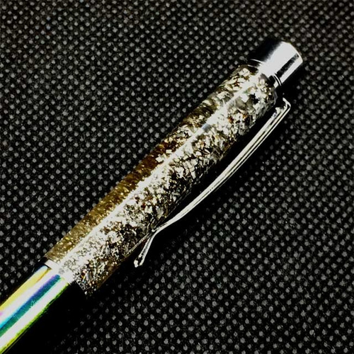 流れ星☆願いが叶う☆隕石☆虹色☆ボールペン+星形お守りタイプ