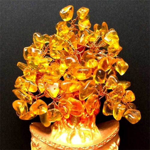 金のなる木☆黄水晶☆超金運アップ＋億万長者マインド＋大きな幸運