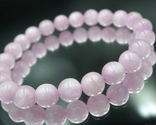 高品質 クンツァイト 天然石 ブレスレット ブレスレット PUSH 通販