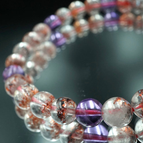 極上 透明度抜群 大人気 スーパーセブン 天然石 ブレスレット