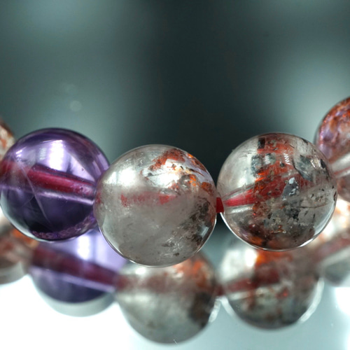 極上 透明度抜群 大人気 スーパーセブン 天然石 ブレスレット