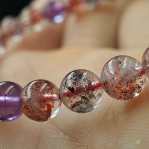 極上 透明度抜群 大人気 スーパーセブン 天然石 ブレスレット