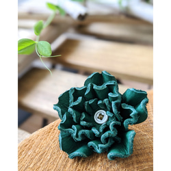 ♥お取り置き中♥着物リメイクワンピース★しつけ付大島紬★Aラインワンピ&バッㇰ 着物リメイク・藍色大島紬のスリット入りAラインワンピース（L