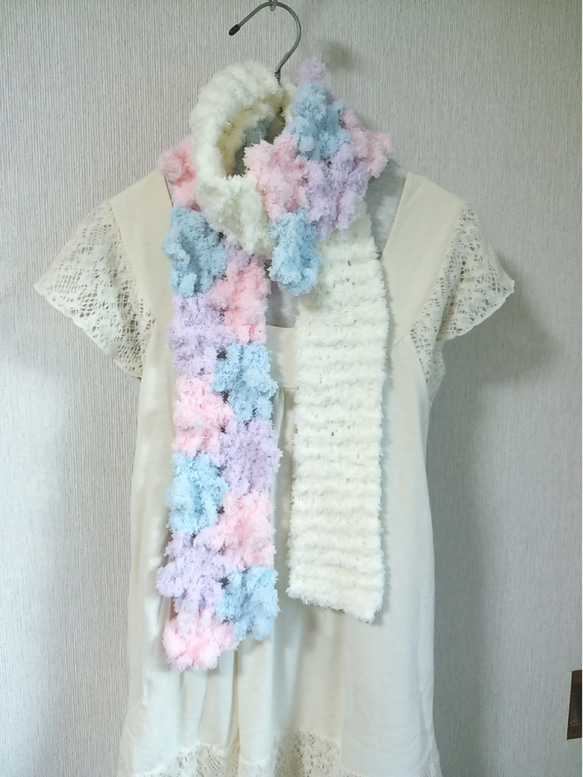 ゆめかわ☆ロングマフラー マフラー 布編みのととこ 通販 4867351