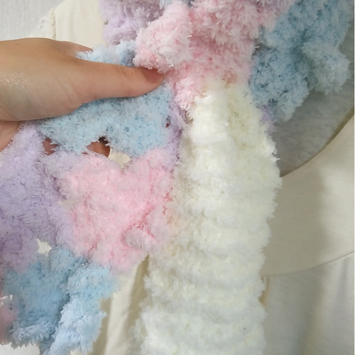 ゆめかわ☆ロングマフラー マフラー 布編みのととこ 通販 4867351