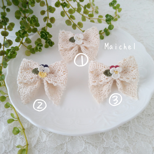 ビオラ②】ベビーヘアクリップキッズヘアクリップヘアピン