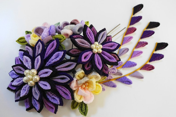 つまみ細工髪飾りnaaa つまみ細工の髪飾り かんざし A na n 通販 11745803｜Creema