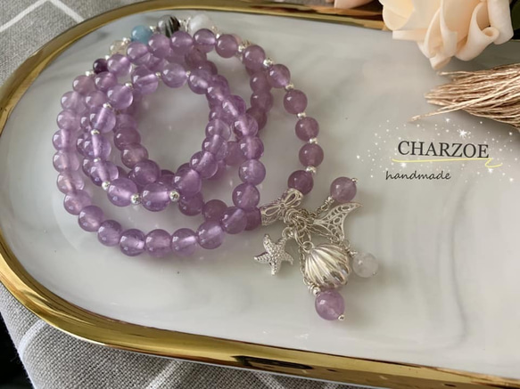 CHARZOE.handmade。穏やかな気質とエレガントな紫のde /知恵と気質と調和 1枚目の画像