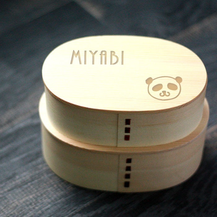 選べるデザイン 名入れ  350cc+460cc 弁当箱 曲げわっぱ 入子2段 ナチュラル 白木（n-be-241dz