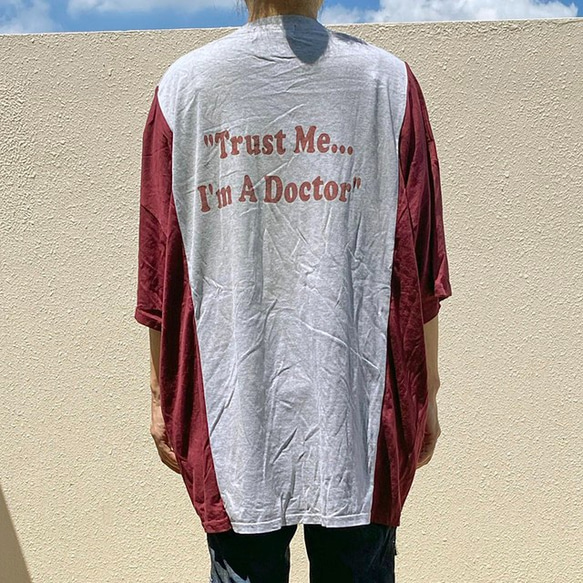 リメイク　Dr.Pepper ワイドドッキングTシャツ R-1902 B（男女兼用）エコ サステナビリティ 5枚目の画像