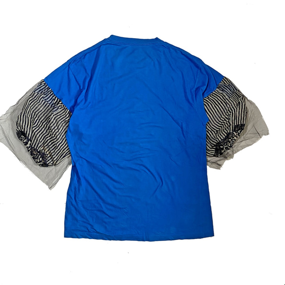 リメイク 袖2重（チュール＋スカーフ）Ｔシャツ(UCLA) 2枚目の画像