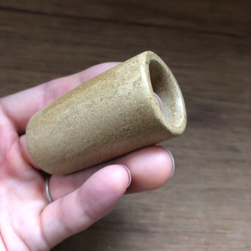 HM016/スライドギター用ボトルネックスライドバー（陶器製） 楽器