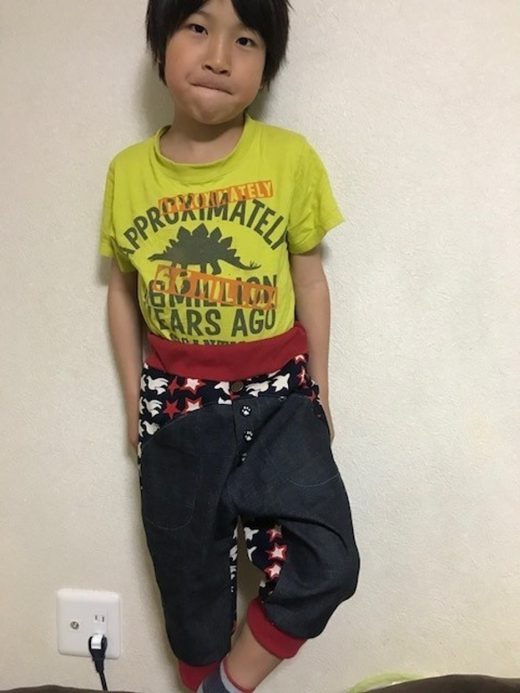 サバンナヨーヨーパンツ　100cm（サイズによってボタン配置が異なります） 6枚目の画像