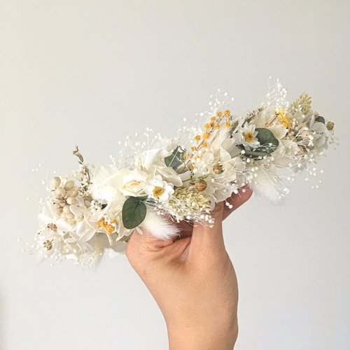 NEW プリザーブドフラワー ドライフラワー 髪飾り 結婚式 オーダー  