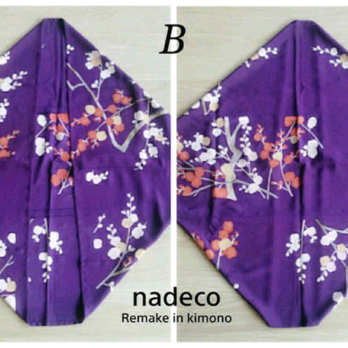 nadecoカーデ（紫、梅）着物リメイク カーディガン nadeco 通販  