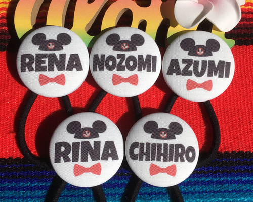 お名前入り ヘアゴム 2つセット ヘアゴム kaito 通販 9975638｜Creema