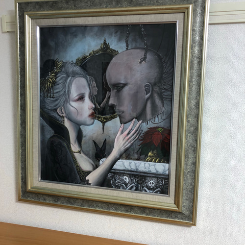 【駆ける】　頑張る人に(^^) アクリル画　原画の販売です 駆ける】 頑張る人に(^^) アクリル画 原画の販売です