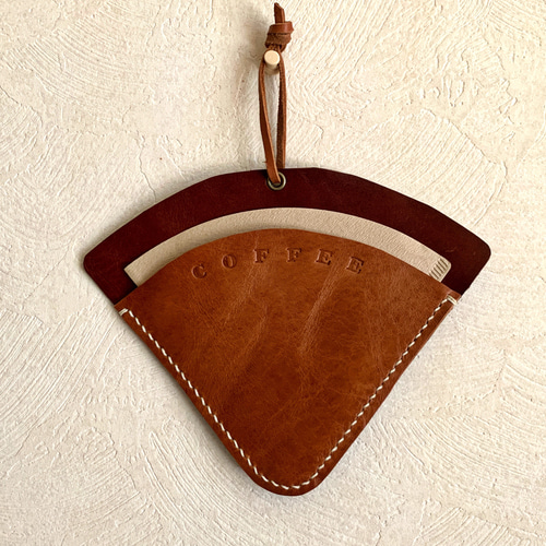 本革 コーヒーフィルターケース キッチンペーパーホルダー High