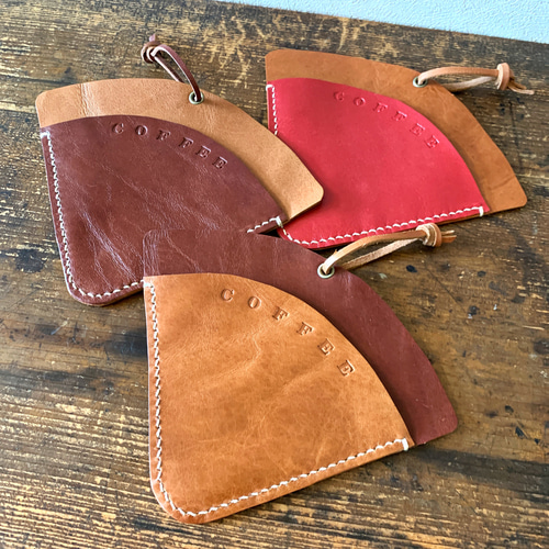 本革 コーヒーフィルターケース キッチンペーパーホルダー High