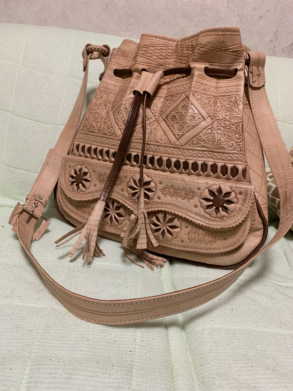 モロッコ 雑貨　dear morocco 羊革　バック モロッコ 雑貨dear morocco 羊革バック