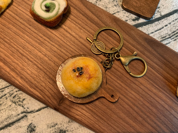 ウールフェルト - 垂れる緑豆詰めムーンケーキ（ピン） 3枚目の画像
