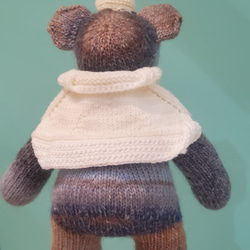 熊愛*熊壯*手工編織泰迪熊熊寶寶knitted teddy bearテディベア玩偶娃娃收藏訂製 第4張的照片