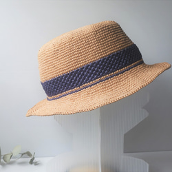 夏日遮陽帽草帽勾針鉤針編織DIY kit含鉤針材料包與教學影片 第7張的照片