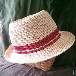男性用帽子手作りかぎ針編み麦わら帽子太陽帽子ラフィア麦わら帽子ベージュメンズ帽子ファッション紳士帽子帽子カップル帽子交換ギフト誕 5枚目の画像