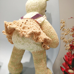 熊愛*Wendy*熊妞*手工編織泰迪熊knitted teddy bearテディベア玩偶娃娃收藏訂製 第7張的照片