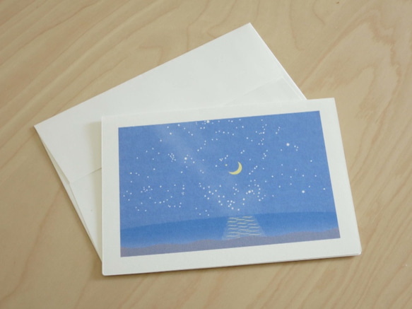 Greeting Card 3枚セット/G9_夜の海 2枚目の画像